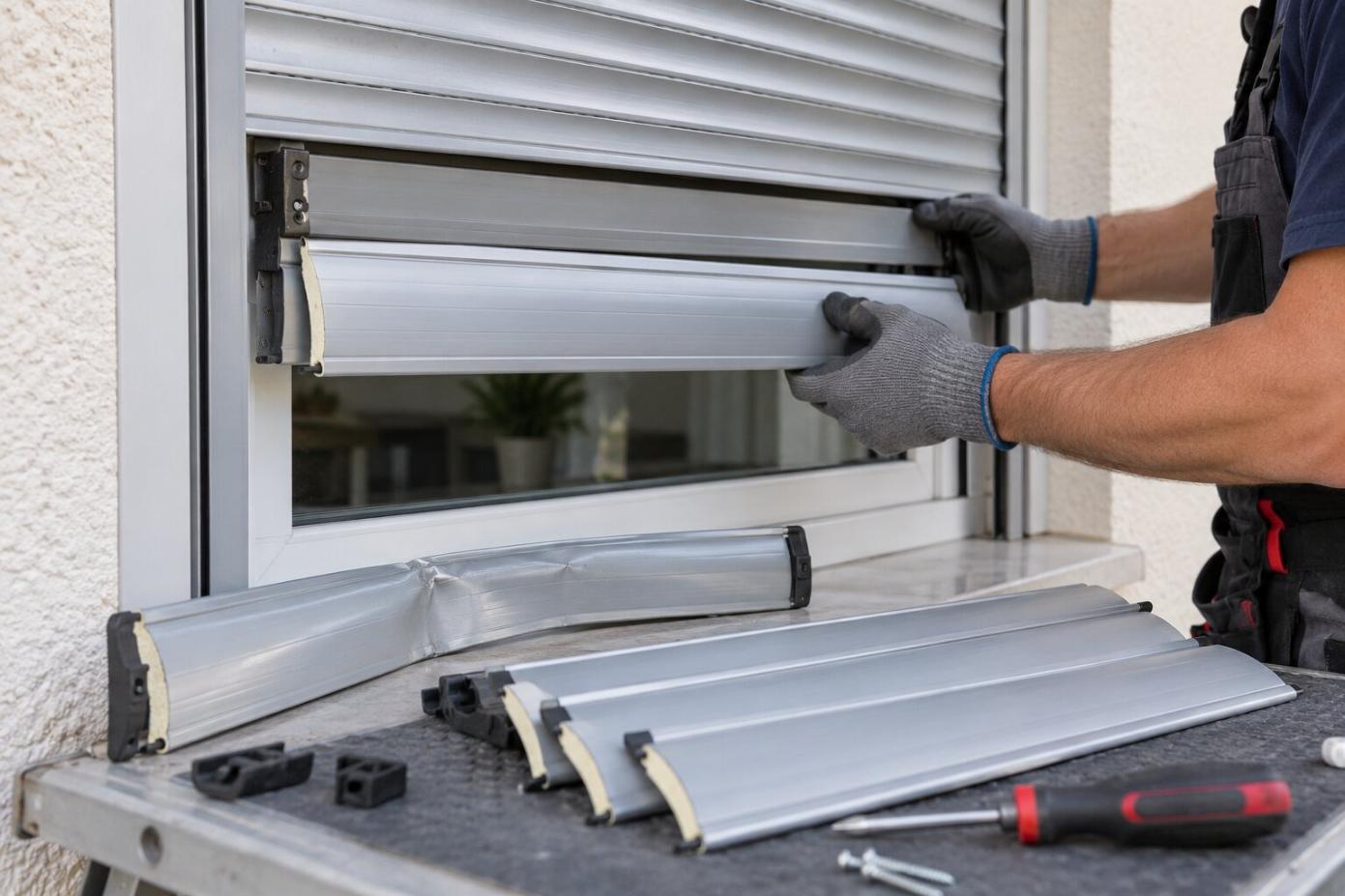 Zamena oštećenih aluminijumskih lamelica na roletni